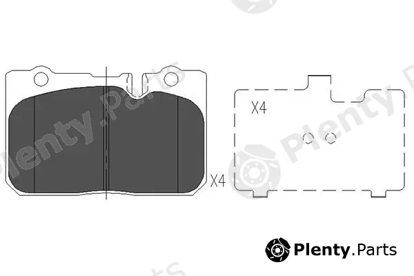 Kavo Parts KBP-9053 — Brake Pad Set, disc brake