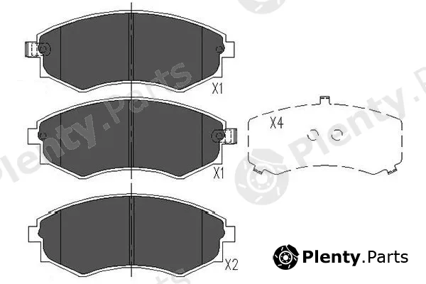 Kavo Parts KBP-3027 — Brake Pad Set, disc brake
