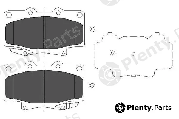 Kavo Parts KBP-9043 — Brake Pad Set, disc brake