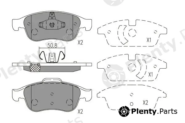 Kavo Parts KBP-6621 — Brake Pad Set, disc brake