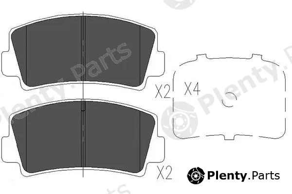 Kavo Parts KBP-4552 — Brake Pad Set, disc brake