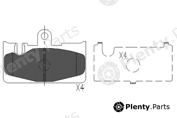Kavo Parts KBP-9073 — Brake Pad Set, disc brake