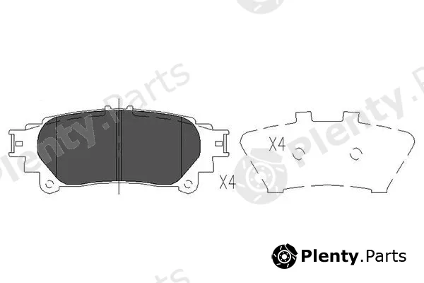 Kavo Parts KBP-9111 — Brake Pad Set, disc brake
