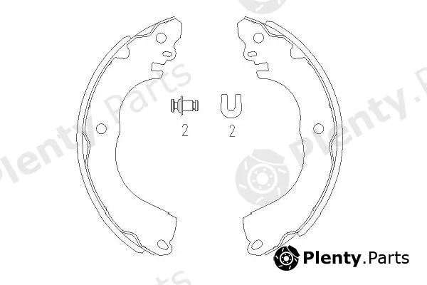 Kavo Parts KBS-7416 — Brake Shoe Set