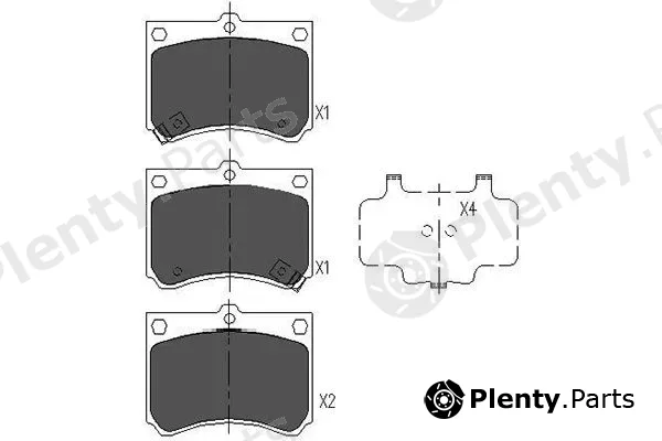Kavo Parts KBP-4502 — Brake Pad Set, disc brake
