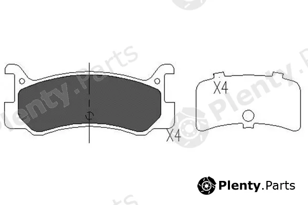 Kavo Parts KBP-4535 — Brake Pad Set, disc brake