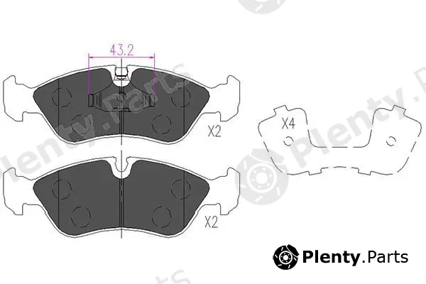 Kavo Parts KBP-1004 — Brake Pad Set, disc brake