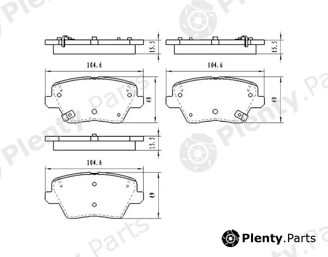 Kavo Parts KBP-3058 — Brake Pad Set, disc brake