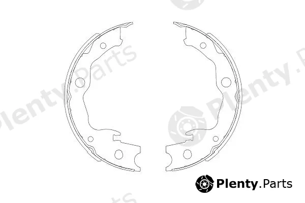 Kavo Parts KBS-7403 — Brake Shoe Set, parking brake