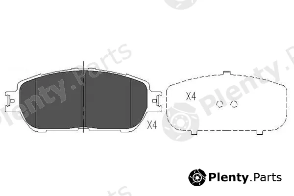 Kavo Parts KBP-9105 — Brake Pad Set, disc brake