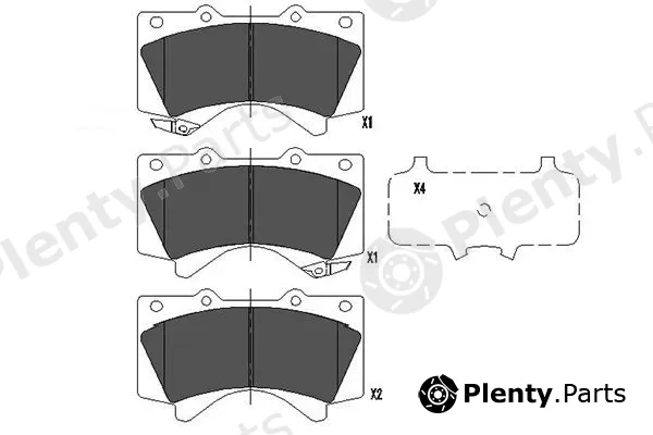 Kavo Parts KBP-9098 — Brake Pad Set, disc brake