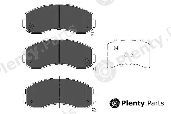 Kavo Parts KBP-4021 — Brake Pad Set, disc brake
