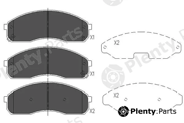 Kavo Parts KBP-4012 — Brake Pad Set, disc brake