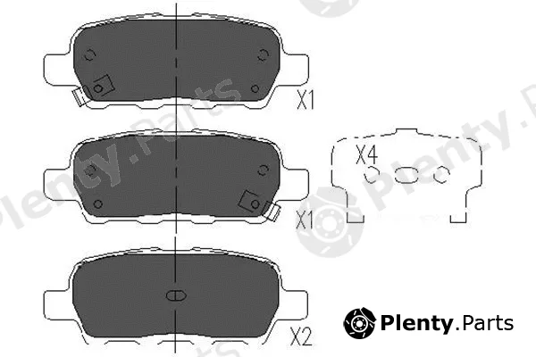 Kavo Parts KBP-6517 — Brake Pad Set, disc brake