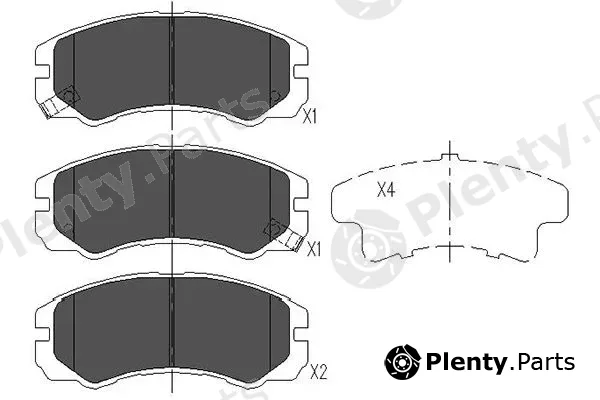 Kavo Parts KBP-3501 — Brake Pad Set, disc brake