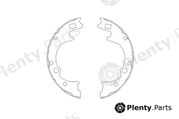 Kavo Parts KBS-4401 — Brake Shoe Set