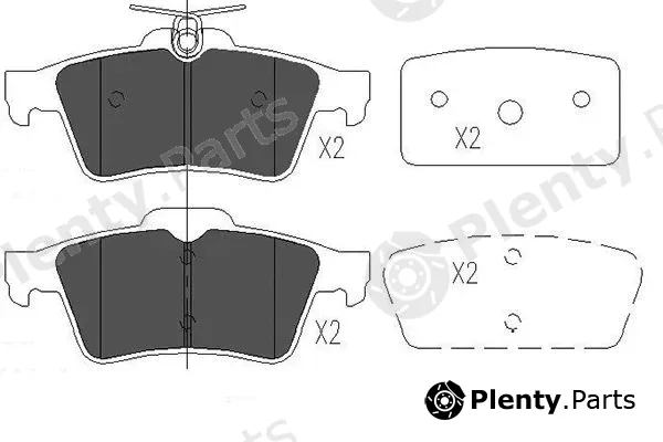 Kavo Parts KBP-6554 — Brake Pad Set, disc brake