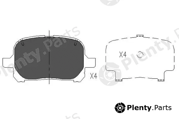 Kavo Parts KBP-9051 — Brake Pad Set, disc brake