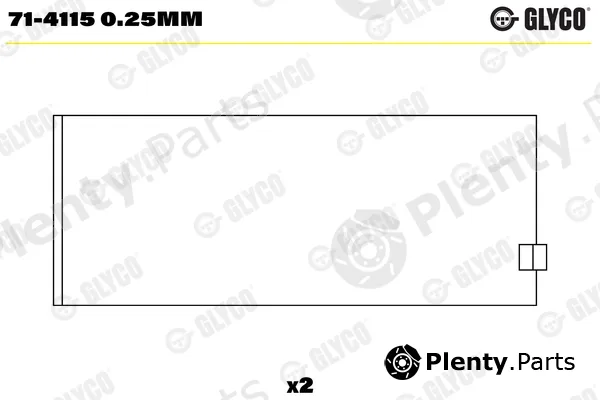 Glyco 71-41150.25mm — Connecting Rod Bearing