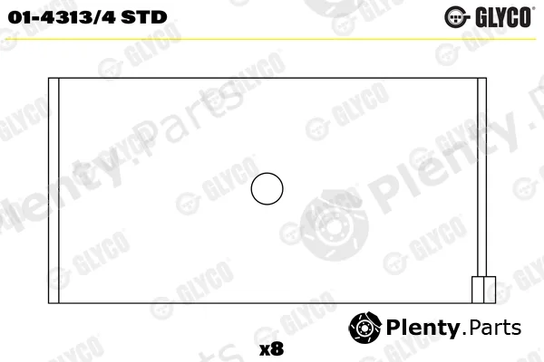 Glyco 01-4313/4STD — Connecting Rod Bearing