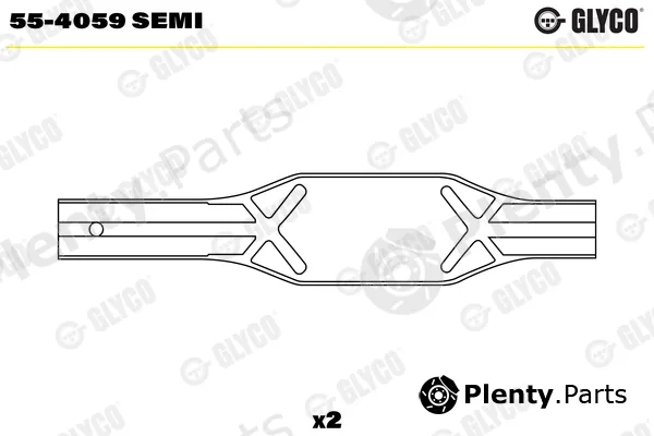Glyco 55-4059SEMI — Small End Bushes, connecting rod