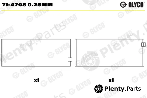 Glyco 71-47080.25mm — Connecting Rod Bearing