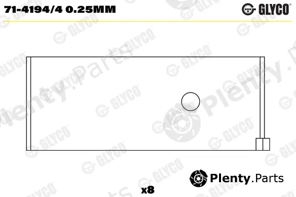 Glyco 71-4194/40.25mm — Connecting Rod Bearing