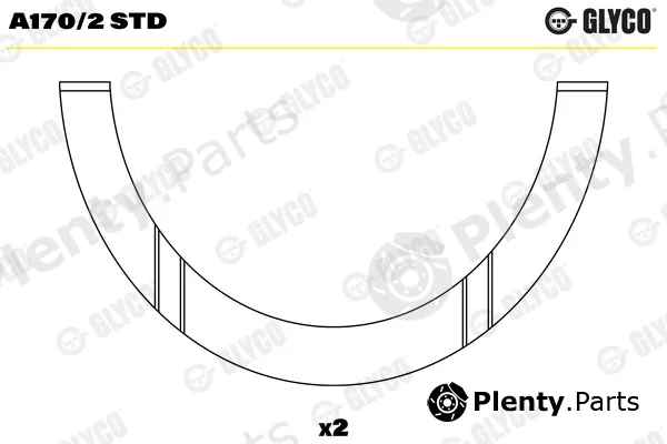 Glyco A170/2STD — Thrust Washer, crankshaft