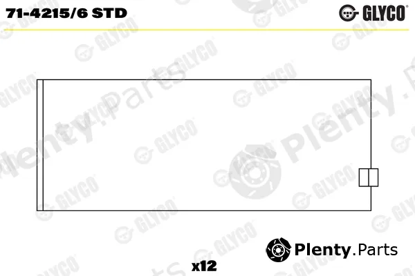 Glyco 71-4215/6STD — Connecting Rod Bearing