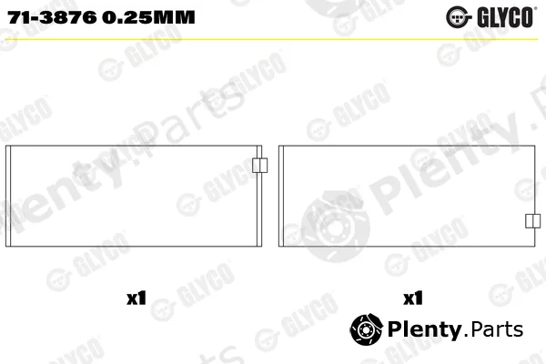 Glyco 71-38760.25mm — Connecting Rod Bearing