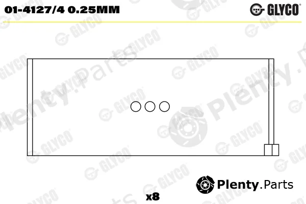 Glyco 01-4127/40.25mm — Connecting Rod Bearing