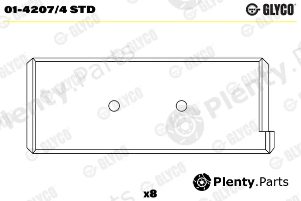 Glyco 01-4207/4STD — Connecting Rod Bearing
