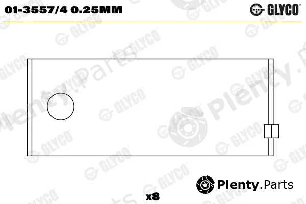 Glyco 01-3557/40.25mm — Connecting Rod Bearing