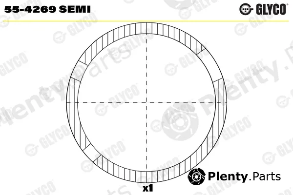 Glyco 55-4269SEMI — Small End Bushes, connecting rod