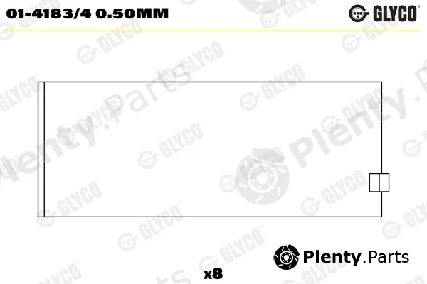 Glyco 01-4183/40.50mm — Connecting Rod Bearing