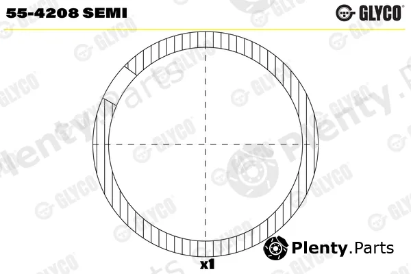 Glyco 55-4208SEMI — Small End Bushes, connecting rod