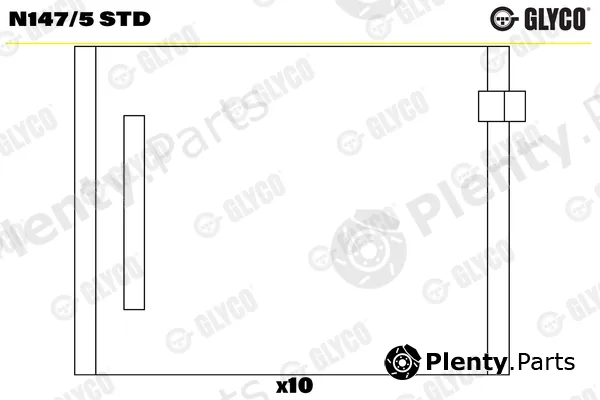 Glyco N147/5STD — Camshaft Bearing