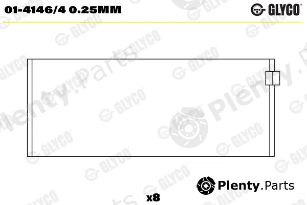 Glyco 01-4146/40.25mm — Connecting Rod Bearing