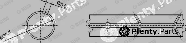 Glyco 55-3625SEMI — Small End Bushes, connecting rod