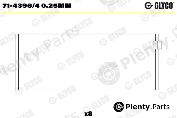 Glyco 71-4396/40.25mm — Connecting Rod Bearing