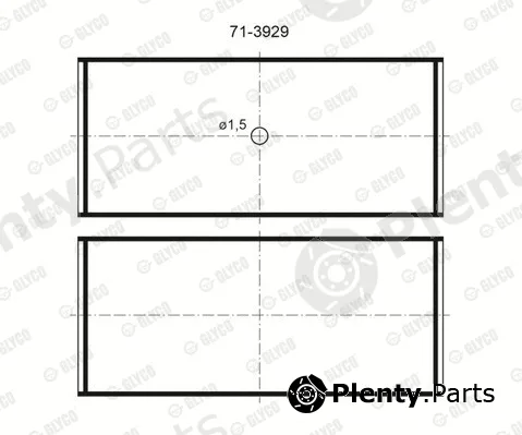 Glyco 71-3929/4STD — Connecting Rod Bearing