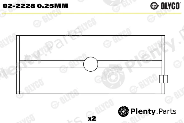 Glyco 02-22280.25mm — Crankshaft Bearing