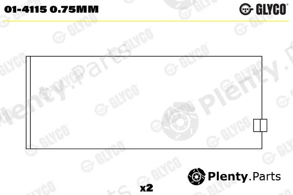 Glyco 01-41150.75mm — Connecting Rod Bearing