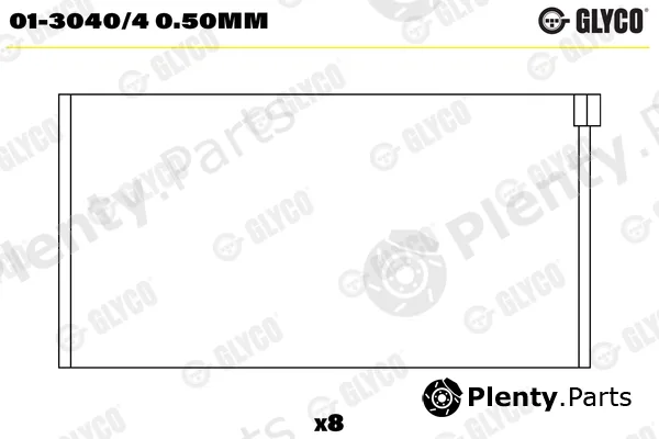 Glyco 01-3040/40.50mm — Connecting Rod Bearing