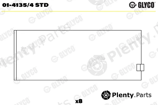 Glyco 01-4135/4STD — Connecting Rod Bearing