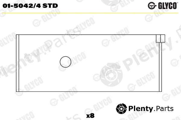 Glyco 01-5042/4STD — Connecting Rod Bearing