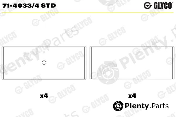 Glyco 71-4033/4STD — Connecting Rod Bearing
