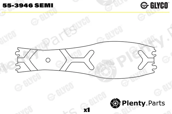 Glyco 55-3946SEMI — Small End Bushes, connecting rod