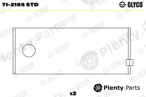 Glyco 71-2185STD — Connecting Rod Bearing