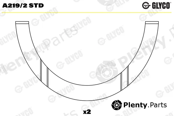 Glyco A219/2STD — Thrust Washer, crankshaft